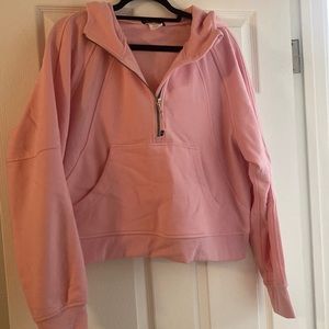 Pink cropped hoodie